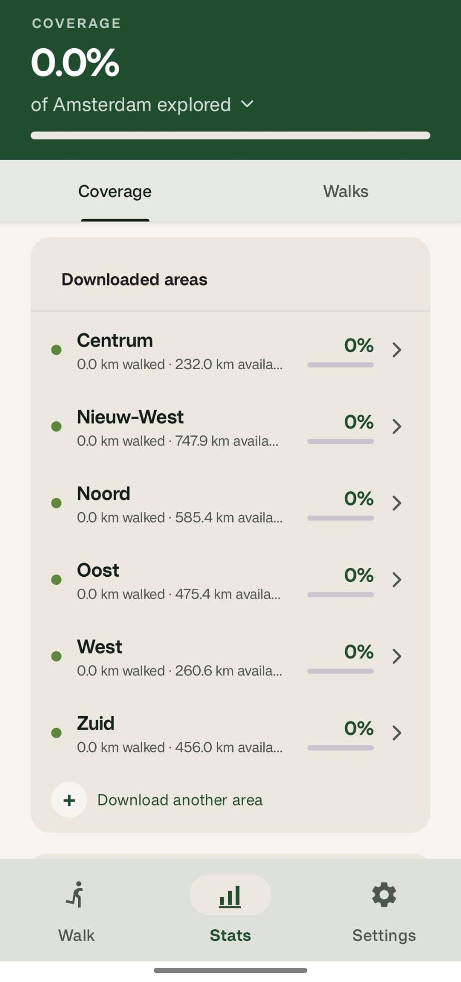 Big cities divided into regions